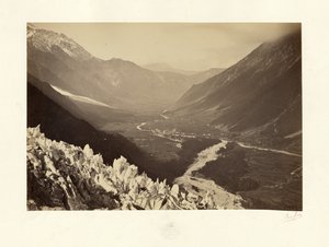Chamonix-dalen, udsigt over Chapeau af Bisson Frères