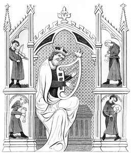 Musikkoncert, 1200-tallet 1849. af Bisson and Cottard