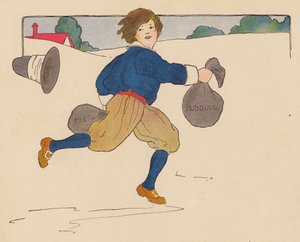 Børnerim: Georgy Porgy (farvelitografi)