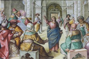 Jesus blandt de skriftkloge af Boccaccio Boccaccino