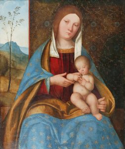 Madonna ja lapsi (öljy paneelissa)