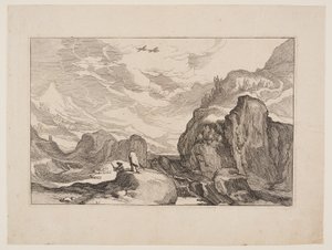 Planche 20, fra Landskaber med bondegårde af Boetius Adams Bolswert