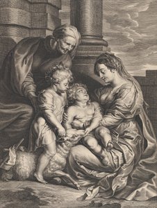 Jomfru- og Kristusbarnet med Sankt Anne og Sankt Johannes Døberen, ca. 1640-59..