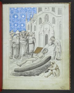 Tilføj 24189, f.7r, Opdagelsen af Hermes Trismegistus grav, fra 