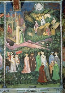 Juni måned, ca. 1400 (fresko)