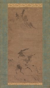 Su Shi Riding a Donkey, begyndelsen af det 15. århundrede. af Bokudo Sojun