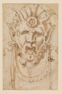 Grotesk maske, 1600-tallet