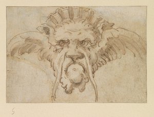 Grotesk maske, 1600-tallet