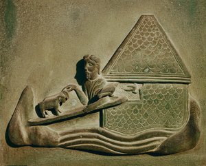 Dyr, der kommer ind i arken ... (bronze) af Bonanno Pisano
