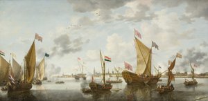 Forsendelse på Schelde ud for Antwerpen