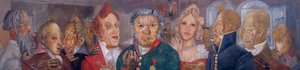 Personer i komedien The Government Inspector af N. Gogol, 1933-1934 af Boris Dmitrievich Grigoriev