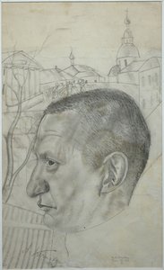 Portræt af Alexander Kerensky 1881-1970, 1924 af Boris Dmitrievich Grigoriev