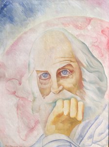 Portræt af Walt Whitman (1819-92) 1918