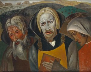 Vasily Kachalov som zar Fjodor Ioannovich, 1923 af Boris Dmitrievich Grigoriev