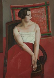 Portræt af en ung kvinde. af Boris Dmitryevich Grigoriev