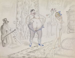 Late Night Rendezvous af Boris Mikhailovich Kustodiev