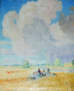 Sommer, 1922 af Boris Mikhailovich Kustodiev