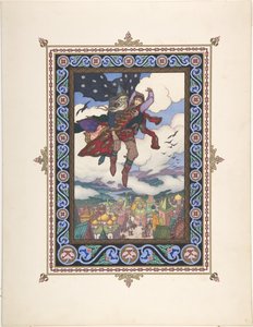 Illustration til eventyret Marya Morevna, ca. 1925 af Boris Vasilievich Zvorykin