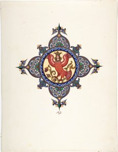 Ildfuglen som Tsarevna - Ildfugl som Tsarevna af Zvorykin, Boris Vasilievich (1872-efter 1935), ca. 1925 - Farvelitografi - Privat samling af Boris Vasilievich Zvorykin