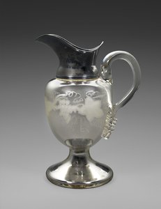 Kande, ca. 1865-1871 (sølvglas, sølvplade, kork, papir) af Boston Silver Glass Company