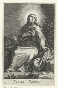 Saint Marina of Alexandria som eremitinde Sancta Marina (titel på objekt) Eremitinder (serietitel) Sacra Eremus Ascetriarum (serietitel)