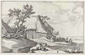 Landskab med gård af Boëtius Adamsz. Bolswert