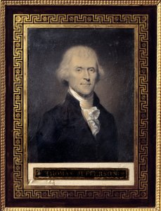 Portræt af Thomas Jefferson (1743-1826) USA