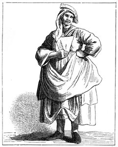 Kvinde, der handler med gamle hatte, 1737-1742.