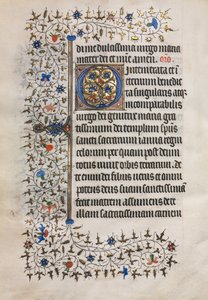 Timebog Brug af Paris: Dekoreret initial, ca. 1420.