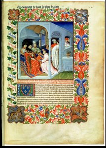 Fr 2810 f.226, bror Hayton præsenterer sin bog til Jean Sans Peur, fra 