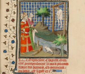 Polykrates hængt, ca 1413-1415 af Boucicaut Master,
