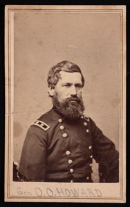 Portræt af general Oliver Otis Howard 1830-1909, mellem 1862 og 1869.