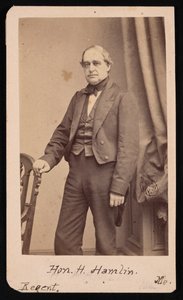 Portræt af Hannibal Hamlin 1809-1891, 1857. af Brady
