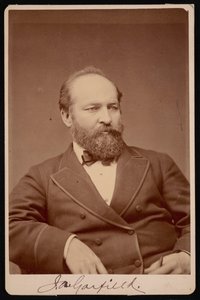 Portræt af James Abram Garfield 1831-1881, før 1876. af Brady