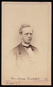 Portræt af Lyman Trumbull 1813-1896, mellem 1862 og 1869. af Brady