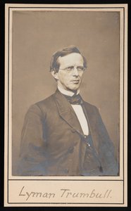 Portræt af Lyman Trumbull 1813-1896, mellem 1864 og 1868. af Brady