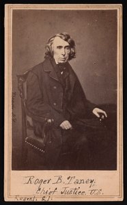 Portræt af Roger Brooke Taney 1777-1864, før 1864. af Brady