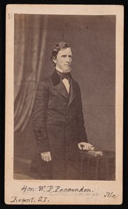 Portræt af William Pitt Fessenden 1806-1869, før 1869. af Brady