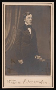 Portræt af William Pitt Fessenden 1806-1869, før 1869. af Brady