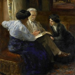 Alphons Marie Antoine Joseph Grandmont (1837-1909), kunstnerens anden mand, underviser to italienske piger