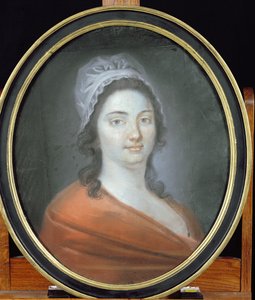 Charlotte Corday (1768-93) 1793 (pastel på papir) af Brars