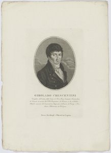 Portræt af Girolamo Crescentini 1762-1846, efter 1800.