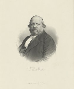 Portræt af komponisten Ferdinand von Hiller 1811-1885, ca. 1870.