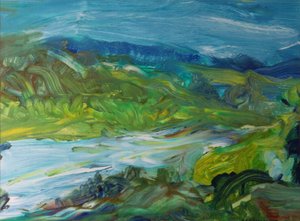 Blue River Landscape II, 1988 af Brenda Brin Booker