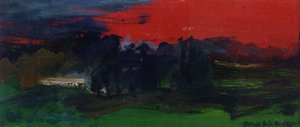 Landskab med en rød himmel af Brenda Brin Booker
