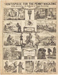 Frontispice til Penny Magazine of the Society for the Diffusion of Knowledge: Vo