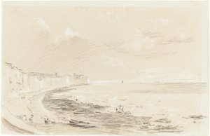 Sea Coast Scene af British 19th Century