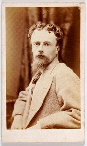 Visitkort af John Atkinson Grimshaw (s/h foto)