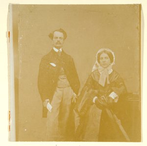 John Atkinson Grimshaw og Theodosia Grimshaw (s/h-billede) af British Photographer