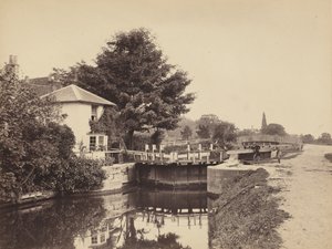 Slusevogterhus og sluseporte, 1850